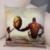 Kussen Afrika man en dames case decor cartoon super daddy cover voor sofa auto home zacht pluche kussensloop 45x45 cm