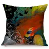 Kissen abstrakte Kunst handbemalte Mosaikstil Cover Wunderbares Musik Aquarell Dekorationswagen Sofa Wurf Almofadas