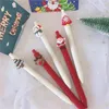 Kawaii Christmas Gel Pen Recanda de árvore fofa de rena Black School 0,5 mm Box Santa Neutro Pens estacionário Suprimentos Presente de Y2C3