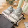 Sacos de armazenamento 5 peças set sapatos de sapato guarda -roupa não tecido transportando roupas de bolso à prova d'água