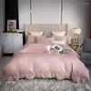 Bedding Sets Egyptian Cotton Embroidery Duvet Cover 1000TC Long Staple Soft Quality 4Pcs Set Comforter Bed Sheet Pillowcase