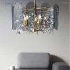 Lustres LED moderne éclairage nordique rond verre cuivre pendentif lampes suspendues chambre salon salle à manger luminaires