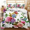 Bedding Sets Garden Style Plants And Flowers Set Children Cartoon Bedroom Decoration Down Quilt Cover Pillowcase