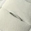Anéis de casamento requintados jóias de joias moda prata plata