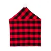 Fodere per sedie 1pc plaid natalizio con fodera per sedile posteriore riutilizzabile a sfera bianca per decorazioni natalizie