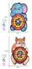 Soft Sticky Ball Dartboard Toy Children Target Toys Creative Throw Party Sports Cloth toys Educational Board games for kids 220621