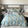 Bedding Sets Svetanya Silkly Egyptian Cotton Set Linens Floral Printed Sheet Pillowcase Duvet Cover