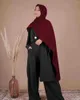 Etniska kläder muslimska kläder kvinnor 3 stycken set khimar dubai arab cardigan toppar byxor pass Katfan islamisk kalkon jilbeb hijab abaya