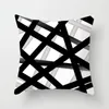 Pillow 45X45CM Nordic Black And White Geometry Cover Sofa Throw Pillows Decorative Couch Modern Simple Pillowcase