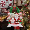 Decorações de Natal Pingente da família 2022 Tree de Natal decoração Decoração Diy Escrita Resina personalizada Ano de festa Decoração em casa