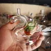 Nuovo vaso di vetro addensato caveah giallah bong a forma di oca trasparente