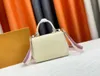 Tz Ladies Cluny BB Mini Handväska 4 Färger Crossbody Bag med avtagbar tvåtonbrett Shoul Der -band Kvinnor Designer axelväskor med harts M58925 M58928 M58931