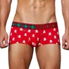 Unterhosen SEOBEAN Weihnachten Unterwäsche Männer Baumwolle Boxer Briefs Sexy Low-taille Druck Männer Shorts Höschen Für