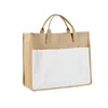 Sublimation Shopping Bags with Handles Sublimation Blank Canvas Tote Bags Reusable Grocery Bags for DIY Crafting