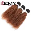 Koronkowe peruki Brazylijskie perwersyjne kręcone ludzkie włosy Remy 1b 30 Ombre Brown Candy Can Kup 1 Poledle 221018