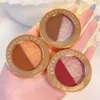 Eye Shadow 2 Color Matte Mashed Pearl Light Flashing Sheet Single Plate Long Lasting Waterproof Pigments Shine Eyeshadow Makeup