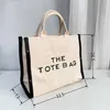 The Tote Bags Designer Totes Women Canvas torebki Zakupy Messenger Beach Letters Crossbody 220803 1106
