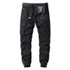 Men Casual Cotton Cargo Pants Elastic Outdoor Hiking Trekking Tactical Sweatpants Male Military Multi-Pocket Combat Trousers 211022