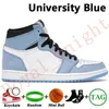 1s Basketballschuhe für Männer Frauen Jumpman 1 hoch OG Bred Patent Royal Bordeaux University Blue Handgefertigte Herren-Turnschuhe