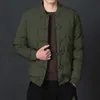 Jaquetas masculinas outono inverno homens parka estilo chinês mens casual retro casaco verde com botões de nó chinês plus size vintage top masculino 4xl 5xl g221013