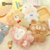 Decorative Objects Figurines Cartoon Plush Bear Hot Water Bottle Water Filling Teddy Velvet Small Portable Student Hand Warmer Cute Warm Water Bag 1pcs Y2210