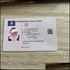 Kerstdecoraties snel levering kerstcadeau Kerstmes wenskaarten 86x54mm claus grappige rijbewijskaart wll1146 drop 2022 h dhk3i