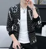 Herrtröjor Designer 2022 Ny helt lyxig V- Neck Cardigan Fashion Stick Cashmere Sweater Korean Style Mens Trendy S Jacket Men kläder B2FN