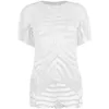 Camisetas de mujer Miyake plisado moda cuello redondo Tops 21 verano estilo negro luz lujo nicho temperamento básico coreano basando camisetas