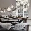 クリスマス装飾6pcs/set青/スライバースノーフレークハンギング装飾品2023年のホームクリスマスツリーペンダントナビダッド