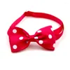 Hundhalsar jul bowknot breakaway dot cat collar bow tie halloween chihuahua halsband elastisk justerbar f￶r valp yzl