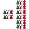 Ensembles de couverts 24 porte-couverts de Noël argenterie thème de Noël fourchette