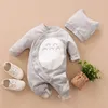 Barboteuses nées Petit Bébé Filles Garçon Vêtements Mignon Animal Totoro Costume Bebes Born Twin Infant Vêtements Combinaison Chapeau Ensemble 221018