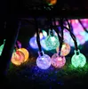 String Light Solar Led Lights Outdoor Crystal Bubble Ball Globe 8 Modi Waterdichte Lamp voor Garden Party Christmas Decor