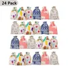 Christmas Decorations Cloth Bag With Clip Drawstring Cartoon Advent Calendar Hanging Decoration