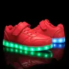 Размер 2537 Детские светодиодные туфли светящиеся кроссовки Малыш Красовки с подсветкой USB Light Up обувь светящиеся кроссовки для девочек мальчиков 220520
