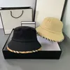القبعات دلو الرجال والنساء العلامة التجارية أزياء الشارع الصيف حاجب الشمس sunshade قبعة واسعة الحافة