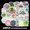 Hediye Sargısı 100 PCS Defterler için Motivasyonel Çıkartmalar Dizüstü Bilgisayar Motosiklet Aadeivos Scrapbooking Malzeme El Sanatları Malzeme Estetik Çıkartma