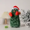 Roterende kerstboompoppen dansen zingen schattig elektrisch speelgoed grappige muzikale kerstboomspeelgoed huizendecoratie