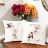 Pillow Personality Letter Cover Initial Flower Pillowcase Couple Gift Decoration Funda De Almohada