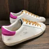 Italy Designer luxury casual shoes Classic Sequin Do-old dirty Shoes Super Star Sneakers Breathable Outdoor Fashion Dirty-Shoes white leopard man women
