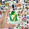 Pack of 100Pcs Cartoon Insect Stickers Waterproof Vinyl Sticker No-Duplicate For Skateboard Luggage Laptop Notebook Helmet Water Bottle Phone Car decals