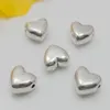 سحر الفضة التبتية الحب حبات على شكل قلب 5 × 9 مم صنع نتائج مجوهرات ملائمة السحر أقراط القلادة