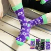 Men's Socks Fashion Causal Colorful Crew Cotton Skateboard Cool Funny Clown Pattern Halloween Party For Gifts