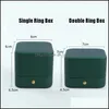 Torebki biżuterii torby biżuterii torby 3 style pudełka pierścieniowe pudełko do przechowywania pojedyncze podwójne gniazdo