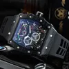 腕時計を視聴する自動クォーツムーブメントブランドウォッチラバーストラップマルチカラースタイルインポートクリスタルミラー直径