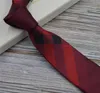 23ss Corbatas con diseño de rayas cruzadas para hombre, 100% de seda tejida en Jacquard, corbata hecha a mano para boda, corbata informal y de negocios