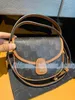 5a luksusowe torby torby wieczorne luksusowe projektanci Messenger Triomphe Teen Torby Besace Classic Saddles Old Flower Postman Women Mens Tote Skórzane sprzęgło Crossbody z SH