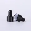 Matte Black Glass Dropper Bottle 5-100ml Essential Oil Perfume E Liquid Dropper Bottles with Eye Drop