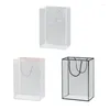 ギフトラップ1PCS PVCフローリストクリアフラワーバッグハンドバッグプラスチック防水ブーケポータブル透明バッグパッケージ