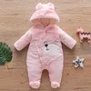 Rompers Autumn Baby Clothes Set Girl Denim Romper Boys Jumpsuit born Clothing Girls Outfit Infant Cartoon Giraffe Overall 221018